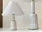 Danish Heiberg Table Lamps in White Porcelain and Brass, 1930s, Set of 2 4