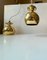 Vintage Brass Pendant Lamps attributed to Hans-Agne Jakobsson for Markaryd, 1960s, Set of 2, Image 8