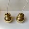 Vintage Brass Pendant Lamps attributed to Hans-Agne Jakobsson for Markaryd, 1960s, Set of 2 5