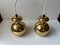 Vintage Brass Pendant Lamps attributed to Hans-Agne Jakobsson for Markaryd, 1960s, Set of 2 6