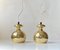 Vintage Brass Pendant Lamps attributed to Hans-Agne Jakobsson for Markaryd, 1960s, Set of 2 11
