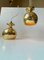 Vintage Brass Pendant Lamps attributed to Hans-Agne Jakobsson for Markaryd, 1960s, Set of 2, Image 3