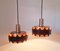 Mid-Century Danish Pendant Lamps in the style of Jo Hammerborg, 1970s, Set of 2, Image 11