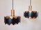 Mid-Century Danish Pendant Lamps in the style of Jo Hammerborg, 1970s, Set of 2, Image 4
