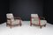 French Art Deco Fabric Lounge Chairs, 1930s, Set of 2 3