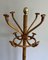 Vintage Brass & Rattan Coat Rack, 1970s 4