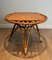 Round Trampoline Coffee Table in Rattan, 1950s, Image 1