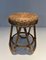 Tabouret Vintage en Rotin, 1970s 2