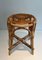 Vintage Rattan Stool, 1970s, Image 1