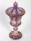 Vaso antiguo de opalino con revestimiento, década de 1800, Imagen 3