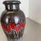German Zig Zag Lora Pottery Fat Lava Vase from Scheurich, 1970s 15