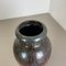 German Zig Zag Lora Pottery Fat Lava Vase from Scheurich, 1970s 6