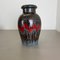 German Zig Zag Lora Pottery Fat Lava Vase from Scheurich, 1970s 2