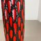 German Strawberry Tube Pottery Fat Lava Vase from Scheurich, 1970 15