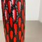 German Strawberry Tube Pottery Fat Lava Vase from Scheurich, 1970, Image 15