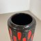 German Strawberry Tube Pottery Fat Lava Vase from Scheurich, 1970, Image 8
