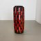 Deutsche Fat Lava Vase aus Strawberry Tube von Scheurich, 1970 3