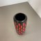 German Strawberry Tube Pottery Fat Lava Vase from Scheurich, 1970, Image 6