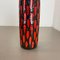 German Strawberry Tube Pottery Fat Lava Vase from Scheurich, 1970 17