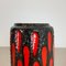 German Strawberry Tube Pottery Fat Lava Vase from Scheurich, 1970 13