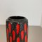 German Strawberry Tube Pottery Fat Lava Vase from Scheurich, 1970 9