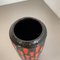 German Strawberry Tube Pottery Fat Lava Vase from Scheurich, 1970 7