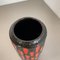 German Strawberry Tube Pottery Fat Lava Vase from Scheurich, 1970, Image 7
