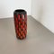 German Strawberry Tube Pottery Fat Lava Vase from Scheurich, 1970, Image 4