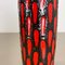 Deutsche Fat Lava Vase aus Strawberry Tube von Scheurich, 1970 14