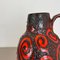 Large Pottery Fat Lava Super Glaze Floor Vase from Scheurich, 1970s 6