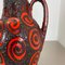 Large Pottery Fat Lava Super Glaze Floor Vase from Scheurich, 1970s 8