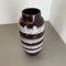 Large Pottery Fat Lava White-Rings Floor Vase from Scheurich, 1970s, Image 4