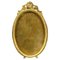 French Louis XVI Bronze Oval Desktop Picture Frame, 1900s 1