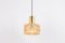 Large Amber Bubble Glass Pendant by Helena Tynell for Limburg, 1970s 5