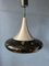 Mid-Century Black Glass Pendant Lamp from Doria Leuchten, 1970s, Image 6