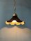 Small Art Deco Style Flower Shaped Pendant Lamp, 1970s, Image 3