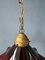 Small Art Deco Style Flower Shaped Pendant Lamp, 1970s 10