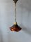 Small Art Deco Style Flower Shaped Pendant Lamp, 1970s 6