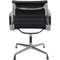 EA-108 Stuhl aus schwarzem Leder von Charles Eames für Vitra, 2000er 3