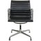 EA-108 Stuhl aus schwarzem Leder von Charles Eames für Vitra, 2000er 1