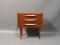 Danish Small Teak Chest of Drawers, 1960s 1