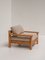 Mid-Century Modern Minimalistische Sessel aus Naturholz, Italien, 1970er, 2er Set 11