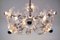 Space Age Chrome and Murano Glass Flower Sputnik Ceiling Lamp, 1960s 8