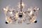 Space Age Chrome and Murano Glass Flower Sputnik Ceiling Lamp, 1960s, Image 8