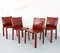 Cab 412 Chairs by Mario Bellini Cassina for Cassina, Set of 4 2
