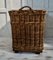 Vintage Wicker Log Basket, 1930s 8