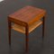 Rosewood and Cane Side Tablewith Hidden Drawer by Severin Hansen for Haslev, Denmark, 1960s, Image 8