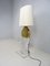 Lámpara de mesa italiana de latón pulido, años 80, Imagen 1