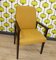 Upholstered Chair Armchair Seating with Hopsack in Yellow-Dark Brown, 1960s, Image 3