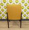 Butaca de silla tapizada con bolsa de viaje en amarillo y marrón oscuro, años 60, Imagen 4